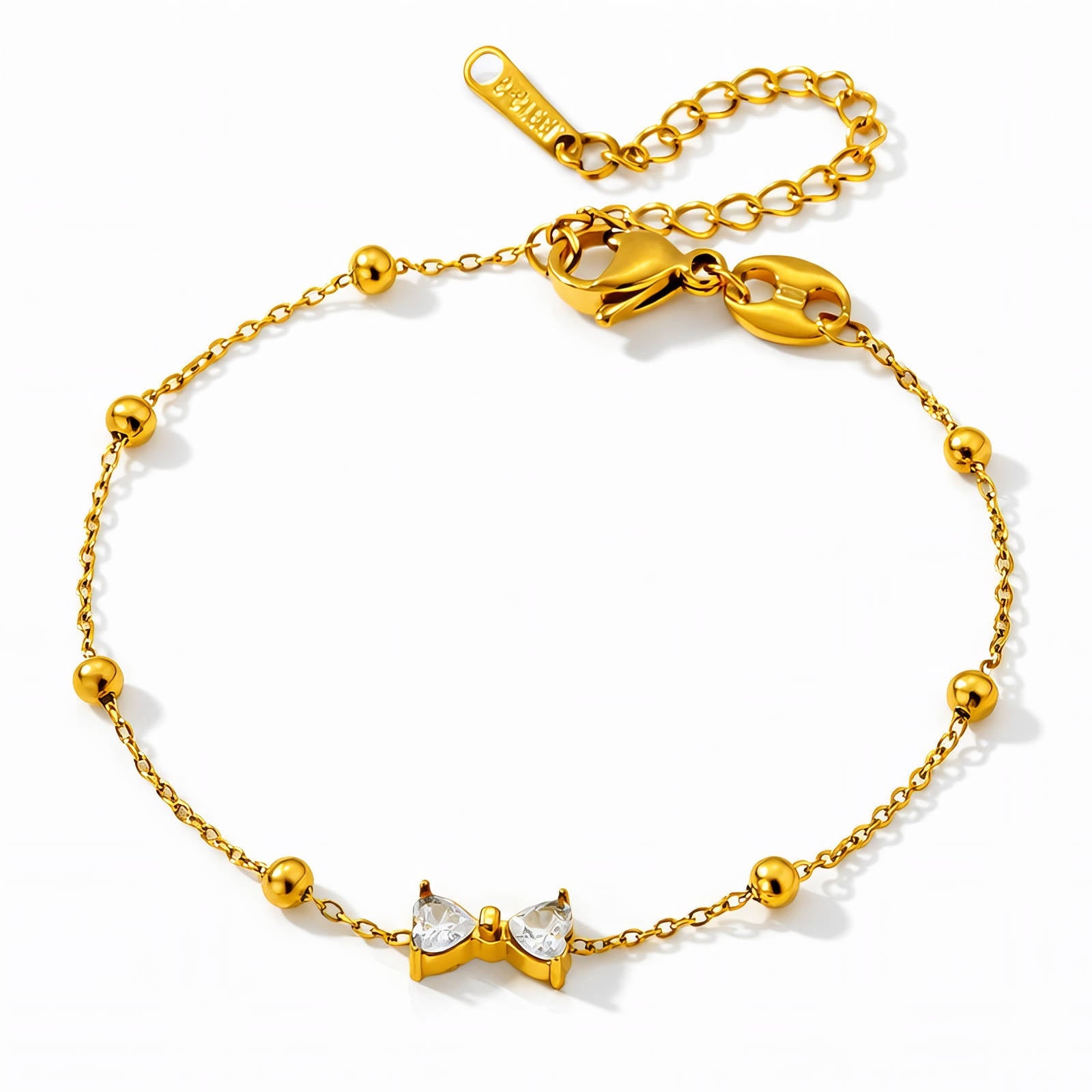 Ariella Bow Bracelet on white background