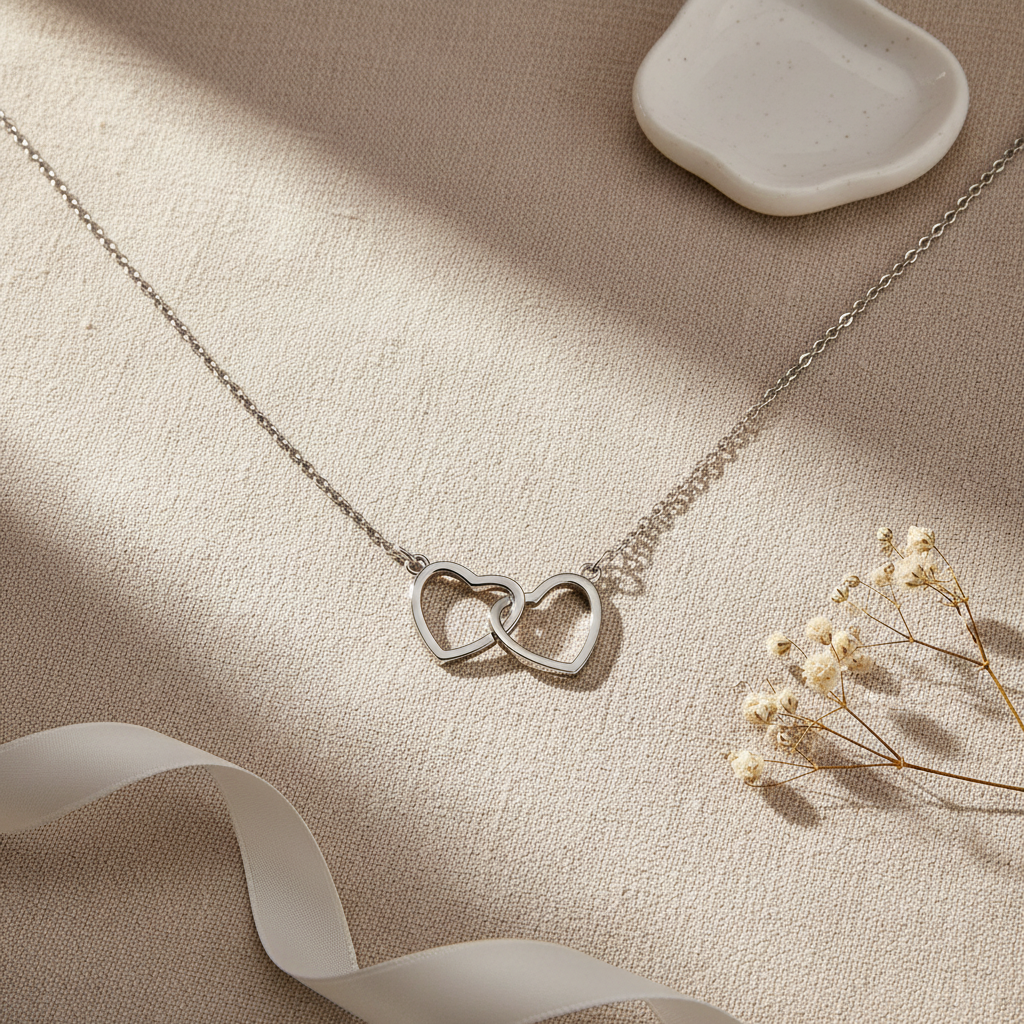 Serena Heart Necklace Lifestyle Fresh